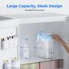 imageWaterdrop FreshTaste Instant Water Filter Pitcher Rechargeable Powerful Dispenser Reduce Chlorine Lead Copper Purify Soften Water 17Cup White Does not Lower TDSSky blue