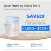 imageWaterdrop FreshTaste Instant Water Filter Pitcher Rechargeable Powerful Dispenser Reduce Chlorine Lead Copper Purify Soften Water 17Cup White Does not Lower TDSSky blue