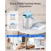 imageWaterdrop FreshTaste Instant Water Filter Pitcher Rechargeable Powerful Dispenser Reduce Chlorine Lead Copper Purify Soften Water 17Cup White Does not Lower TDSSky blue