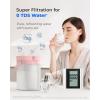 imageWaterdrop FreshTaste Instant Water Filter Pitcher Rechargeable Powerful Dispenser Reduce Chlorine Lead Copper Purify Soften Water 17Cup White Does not Lower TDSBlush pink