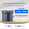 imageWaterdrop FreshTaste Instant Water Filter Pitcher Rechargeable Powerful Dispenser Reduce Chlorine Lead Copper Purify Soften Water 17Cup White Does not Lower TDSMidnight Blue