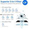 imageWaterdrop G3 Replacement Filter 1Year Combo Pack of 2 WDG3CF Filters and 1 WDG3CB Filter Replacement for WDG3W WDG3P600 and WDG3P800W Reverse Osmosis System