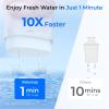 imageWaterdrop Glass Water Filter Pitcher with 1 Filter EcoFriendly with NSF 53ampamp42ampamp372 Certified Filter 7Cup Reduces PFOAPFOS Chlorine Cadmium Copper Mercury BPA Free Easy to Clean WhitePink
