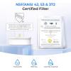 imageWaterdrop Glass Water Filter Pitcher with 1 Filter EcoFriendly with NSF 53ampamp42ampamp372 Certified Filter 7Cup Reduces PFOAPFOS Chlorine Cadmium Copper Mercury BPA Free Easy to Clean WhiteWhite