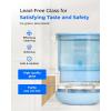 imageWaterdrop Glass Water Filter Pitcher with 1 Filter EcoFriendly with NSF 53ampamp42ampamp372 Certified Filter 7Cup Reduces PFOAPFOS Chlorine Cadmium Copper Mercury BPA Free Easy to Clean WhiteBlue