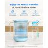imageWaterdrop Glass Water Filter Pitcher with 1 Filter EcoFriendly with NSF 53ampamp42ampamp372 Certified Filter 7Cup Reduces PFOAPFOS Chlorine Cadmium Copper Mercury BPA Free Easy to Clean WhiteBlue
