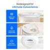 imageWaterdrop Glass Water Filter Pitcher with 1 Filter EcoFriendly with NSF 53ampamp42ampamp372 Certified Filter 7Cup Reduces PFOAPFOS Chlorine Cadmium Copper Mercury BPA Free Easy to Clean WhiteClear