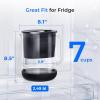 imageWaterdrop Glass Water Filter Pitcher with 1 Filter EcoFriendly with NSF 53ampamp42ampamp372 Certified Filter 7Cup Reduces PFOAPFOS Chlorine Cadmium Copper Mercury BPA Free Easy to Clean WhiteBlack