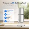 imageWaterdrop Gravityfed Water Filter System 225G StainlessSteel System with 4 Filters Metal Water Level Spigot and Stand NSFANSI 42ampamp372 Standard Reduces ChlorineKing Tank for Emergencies15G