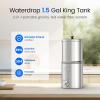 imageWaterdrop Gravityfed Water Filter System 225G StainlessSteel System with 4 Filters Metal Water Level Spigot and Stand NSFANSI 42ampamp372 Standard Reduces ChlorineKing Tank for Emergencies15G