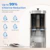 imageWaterdrop Gravityfed Water Filter System 225G StainlessSteel System with 4 Filters Metal Water Level Spigot and Stand NSFANSI 42ampamp372 Standard Reduces ChlorineKing Tank for Emergencies225G