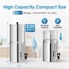 imageWaterdrop Gravityfed Water Filter System 225G StainlessSteel System with 4 Filters Metal Water Level Spigot and Stand NSFANSI 42ampamp372 Standard Reduces ChlorineKing Tank for Emergencies225G