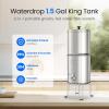 imageWaterdrop Gravityfed Water Filter System 225G StainlessSteel System with 4 Filters Metal Water Level Spigot and Stand NSFANSI 42ampamp372 Standard Reduces ChlorineKing Tank for Emergencies15G