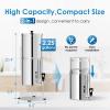 imageWaterdrop Gravityfed Water Filter System 225G StainlessSteel System with 4 Filters Metal Water Level Spigot and Stand NSFANSI 42ampamp372 Standard Reduces ChlorineKing Tank for Emergencies225G