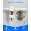 imageWaterdrop Mega Spin Down Sediment Filter Reusable Whole House Water Filter System for City Water Backwash Sediment Water Filter System 100 Micron5 Micron PP Filter 1quot MNPT  34quot FNPT BPA FreeStainless 50 Micron Filter