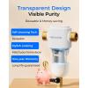 imageWaterdrop Mega Spin Down Sediment Filter Reusable Whole House Water Filter System for City Water Backwash Sediment Water Filter System 100 Micron5 Micron PP Filter 1quot MNPT  34quot FNPT BPA FreeStainless 50200 Micron Filter