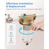 imageWaterdrop Mega Spin Down Sediment Filter Reusable Whole House Water Filter System for City Water Backwash Sediment Water Filter System 100 Micron5 Micron PP Filter 1quot MNPT  34quot FNPT BPA FreeMega PP Filter