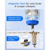 imageWaterdrop Mega Spin Down Sediment Filter Reusable Whole House Water Filter System for City Water Backwash Sediment Water Filter System 100 Micron5 Micron PP Filter 1quot MNPT  34quot FNPT BPA Free50100 Micron Filter