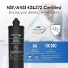 imageWaterdrop RF10MZ Replacement Filter Cartridge For 10UBMZ10UA10UB Under Sink Water Filter 8K Gallons High CapacityBasic2