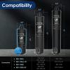 imageWaterdrop RF10UF 001 Micron Replacement Filter Cartridge For 10UA10UAUF10UB10UBUF Under Sink Water Filter Reduces Lead Chlorine Bad Taste ampamp Odor 11K Gallons High CapacityBlack