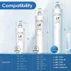 imageWaterdrop RF17WUF 001 Micron Water Filter Reduces Lead Chlorine Bad Taste ampamp Odor 24K Gallons High Capacity Replacement for Waterdrop Under Sink Water Filtration system WhiteWhite