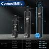 imageWaterdrop RF17WUF 001 Micron Water Filter Reduces Lead Chlorine Bad Taste ampamp Odor 24K Gallons High Capacity Replacement for Waterdrop Under Sink Water Filtration system WhiteBlack
