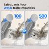 imageWaterdrop Spin Down Sediment Filter Backwash Whole House Water Filter System for Well Water 4050 Micron 1quot MNPT  34quot FNPT  34quot MNPT Traps Sand BPA Free WDRPFK100500 Micron