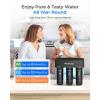 imageWaterdrop TSBALK 8 Layer Slightly Alkaline Under Sink Water Filter System Reduces PFAS PFOAPFOS Fluoride Chlorine Bad Taste ampamp Odor with Dedicated Faucet Under Sink Water Filtration SystemPitch Black001 m Ultra Filtration