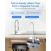 imageWaterdrop TSBALK 8 Layer Slightly Alkaline Under Sink Water Filter System Reduces PFAS PFOAPFOS Fluoride Chlorine Bad Taste ampamp Odor with Dedicated Faucet Under Sink Water Filtration SystemPitch Black001 m Ultra Filtration