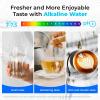 imageWaterdrop TSBALK 8 Layer Slightly Alkaline Under Sink Water Filter System Reduces PFAS PFOAPFOS Fluoride Chlorine Bad Taste ampamp Odor with Dedicated Faucet Under Sink Water Filtration SystemBlackAlkaline Water
