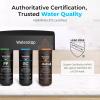 imageWaterdrop TSBALK 8 Layer Slightly Alkaline Under Sink Water Filter System Reduces PFAS PFOAPFOS Fluoride Chlorine Bad Taste ampamp Odor with Dedicated Faucet Under Sink Water Filtration SystemBlackAlkaline Water