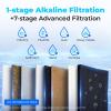 imageWaterdrop TSBALK 8 Layer Slightly Alkaline Under Sink Water Filter System Reduces PFAS PFOAPFOS Fluoride Chlorine Bad Taste ampamp Odor with Dedicated Faucet Under Sink Water Filtration SystemBlackAlkaline Water