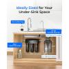 imageWaterdrop TSBALK 8 Layer Slightly Alkaline Under Sink Water Filter System Reduces PFAS PFOAPFOS Fluoride Chlorine Bad Taste ampamp Odor with Dedicated Faucet Under Sink Water Filtration SystemBlackAlkaline Water