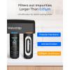 imageWaterdrop TSBALK 8 Layer Slightly Alkaline Under Sink Water Filter System Reduces PFAS PFOAPFOS Fluoride Chlorine Bad Taste ampamp Odor with Dedicated Faucet Under Sink Water Filtration SystemPitch Black001 m Ultra Filtration
