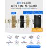 imageWaterdrop TSBPF Under Sink Water Filter   Chlorine Chloramine Fluoride PFAS TasteampampOdor 9 Layer Under Sink Water Filtration Systemwith A Separate FaucetBlack