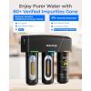 imageWaterdrop TSBPF Under Sink Water Filter   Chlorine Chloramine Fluoride PFAS TasteampampOdor 9 Layer Under Sink Water Filtration Systemwith A Separate FaucetBlack