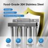 imageWaterdrop TSTUF 001m UltraFiltration Under Sink Water Filter System Stainless Steel Water Filter for Sink 5X Service Life Under Sink Water Filtration System Removes 99 of ContaminantsDirect Connect to Main Tap