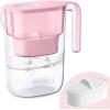 imageWaterdrop Water Filter Pitcher 200Gallon LongLife Countertop NSF Certified Water Purifier Replaces 6400 Plastic Water Bottles a Year Reduces Chlorine PFOAPFOS 7Cup BlackBabyPink