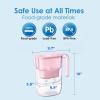 imageWaterdrop Water Filter Pitcher 200Gallon LongLife Countertop NSF Certified Water Purifier Replaces 6400 Plastic Water Bottles a Year Reduces Chlorine PFOAPFOS 7Cup BlackBabyPink