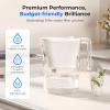 imageWaterdrop Water Filter Pitcher 200Gallon LongLife Countertop NSF Certified Water Purifier Replaces 6400 Plastic Water Bottles a Year Reduces Chlorine PFOAPFOS 7Cup BlackWhite