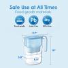 imageWaterdrop Water Filter Pitcher 200Gallon LongLife Countertop NSF Certified Water Purifier Replaces 6400 Plastic Water Bottles a Year Reduces Chlorine PFOAPFOS 7Cup BlackAzure
