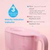 imageWaterdrop Water Filter Pitcher 200Gallon LongLife Countertop NSF Certified Water Purifier Replaces 6400 Plastic Water Bottles a Year Reduces Chlorine PFOAPFOS 7Cup BlackBabyPink