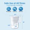 imageWaterdrop Water Filter Pitcher 200Gallon LongLife Countertop NSF Certified Water Purifier Replaces 6400 Plastic Water Bottles a Year Reduces Chlorine PFOAPFOS 7Cup BlackWhite