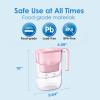 imageWaterdrop Water Filter Pitcher 200Gallon LongLife Countertop NSF Certified Water Purifier Replaces 6400 Plastic Water Bottles a Year Reduces Chlorine PFOAPFOS 7Cup BlackBabyPink