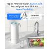 imageWaterdrop Water Filter for Sink Faucet 4000 Gallons Countertop Water Filter System and Filter Life Reminder Reduces Heavy Metals Bad Odor and 99 Chlorine WDCTF05 1 FilterPlastic