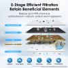 imageWaterdrop Water Filter for Sink Faucet 4000 Gallons Countertop Water Filter System and Filter Life Reminder Reduces Heavy Metals Bad Odor and 99 Chlorine WDCTF05 1 FilterStainless Steel