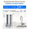 imageWaterdrop Water Filter for Sink Faucet 4000 Gallons Countertop Water Filter System and Filter Life Reminder Reduces Heavy Metals Bad Odor and 99 Chlorine WDCTF05 1 FilterStainless Steel