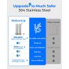 imageWaterdrop Water Filter for Sink Faucet 4000 Gallons Countertop Water Filter System and Filter Life Reminder Reduces Heavy Metals Bad Odor and 99 Chlorine WDCTF05 1 FilterStainless Steel