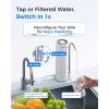 imageWaterdrop Water Filter for Sink Faucet 4000 Gallons Countertop Water Filter System and Filter Life Reminder Reduces Heavy Metals Bad Odor and 99 Chlorine WDCTF05 1 FilterPlastic