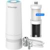 imageWaterdrop Water Filter for Sink Faucet 4000 Gallons Countertop Water Filter System and Filter Life Reminder Reduces Heavy Metals Bad Odor and 99 Chlorine WDCTF05 1 FilterPlastic